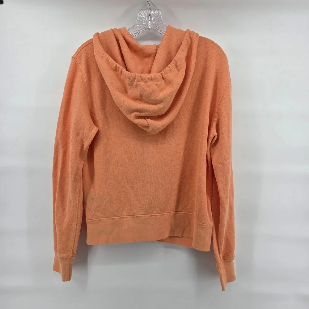 Ralph Lauren Zip Hoodie Large Orange Kids Lightweight Preppy‎ Sporty Casual